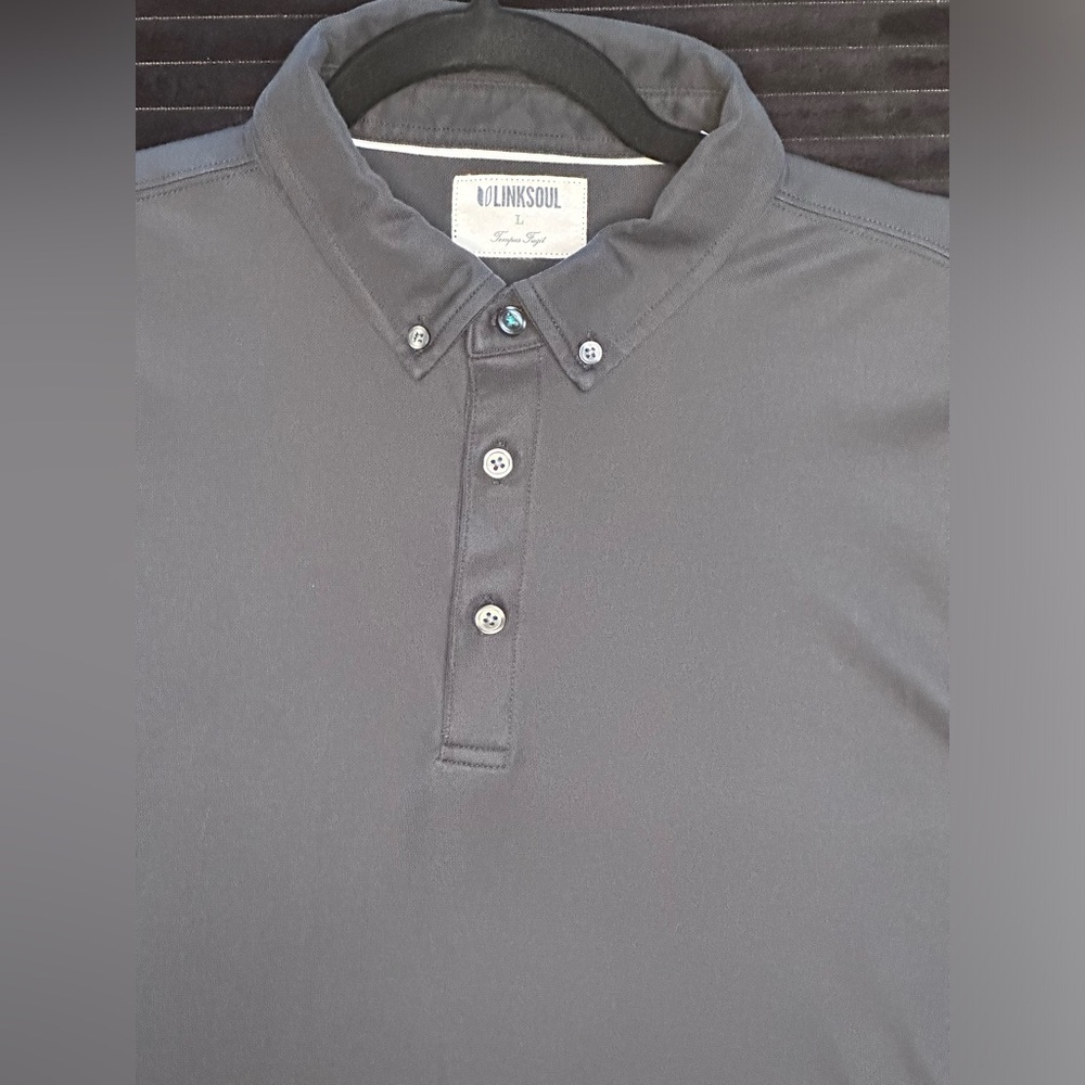 Linksoul Black Polo Shirt